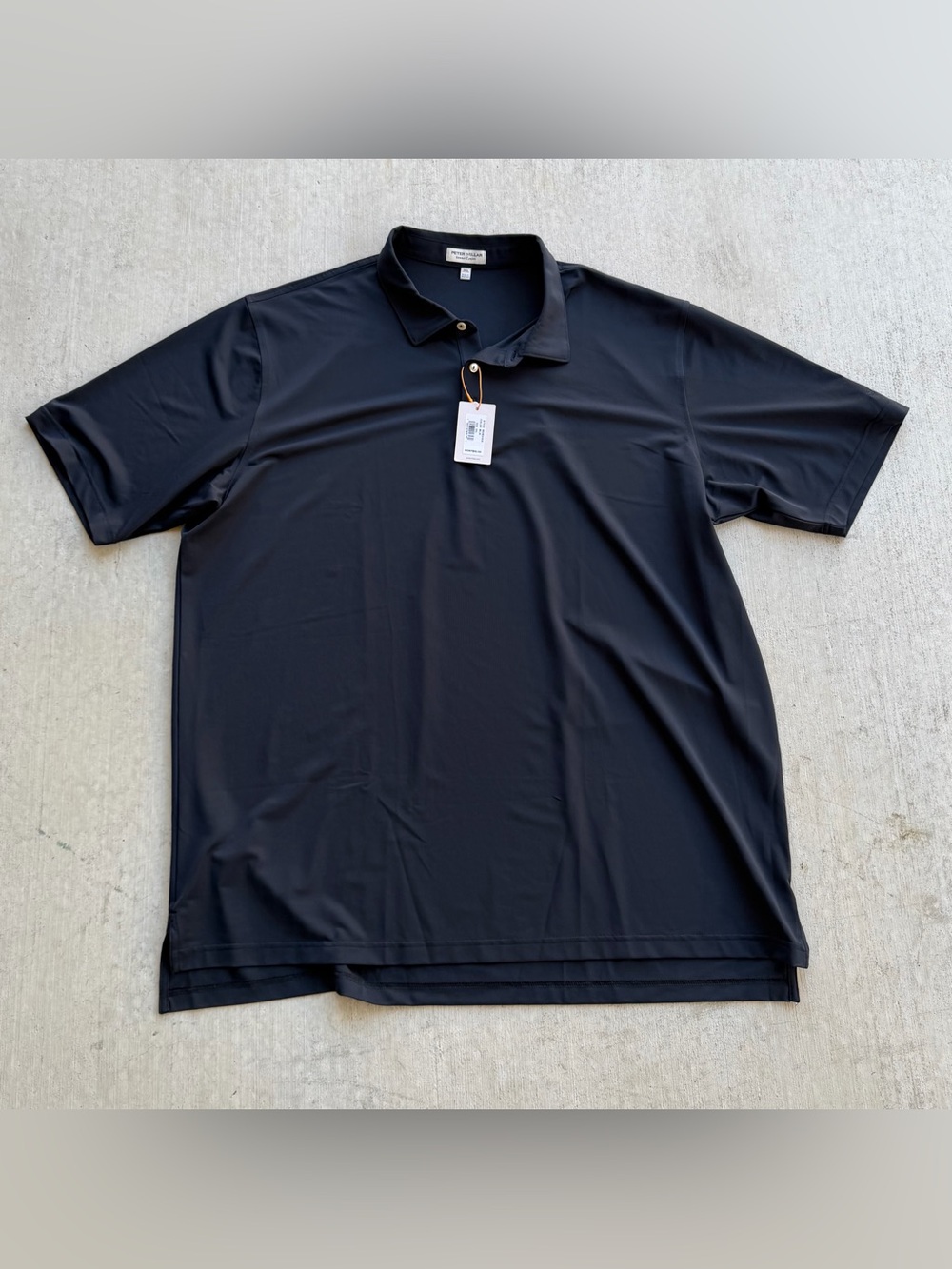 Peter Millar Summer Comfort Golf Polo Men Size 3XL NWT Black Stretch Performance